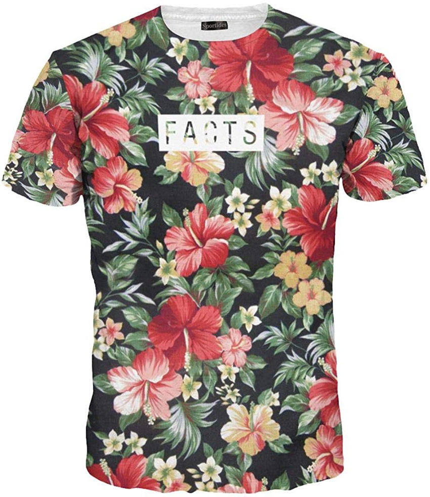 Unisex Men Women Casual 3D Printed Short Sleeves Couple T Shirt Tee LYT001 Lyt015 multicolor