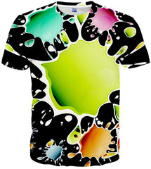 Mens Womens Graphic T Shirts Unisex 3D Printed Short Sleeve Shirts Tops Style 33