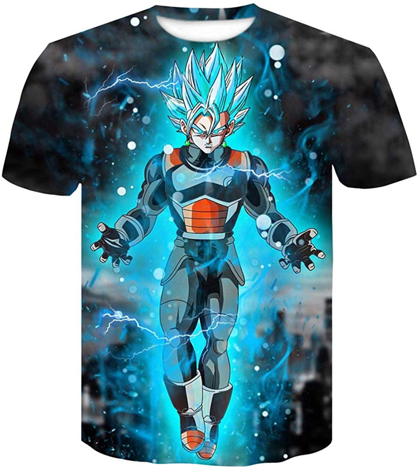 Men's Novelty T Shirts 3D Printing Tee Tops with Dragon Ball Armor Goku