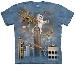 King Kitten T shirt Blue