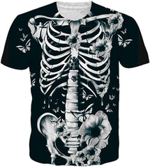 Unisex 3D Printed Summer Casual Short Sleeve T Shirts Top Tees S XXL Halloween02
