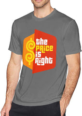 Men's Casual The Price is Right Tee T Shirt Short Sleeve O Neck Cotton T Shirt Sports Tops for Teens Plus Size Shirt Deepheather