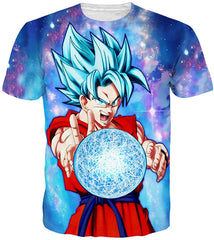 Unisex 3D Dragon Ball Goku Short Sleeve T Shirts Creative 3D Print Anime Tees Color 18