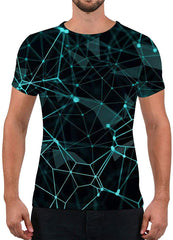 Unisex Fashion 3D Print T Shirts Funny Graphics Pattern Crewneck Short Sleeve Tees for Mens Womens Geometric Lines