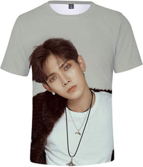 Kpop ATEEZ Zero to One 3D Digital Print Hong Joong Seong HWA Yun Ho Yeo S ANG Min Gi Woo Young Jong Ho T Shirt Top G