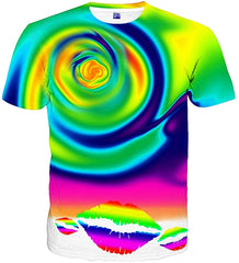 Unisex Casual 3D Printed T Shirts Short Sleeve Tops Tees Style 14