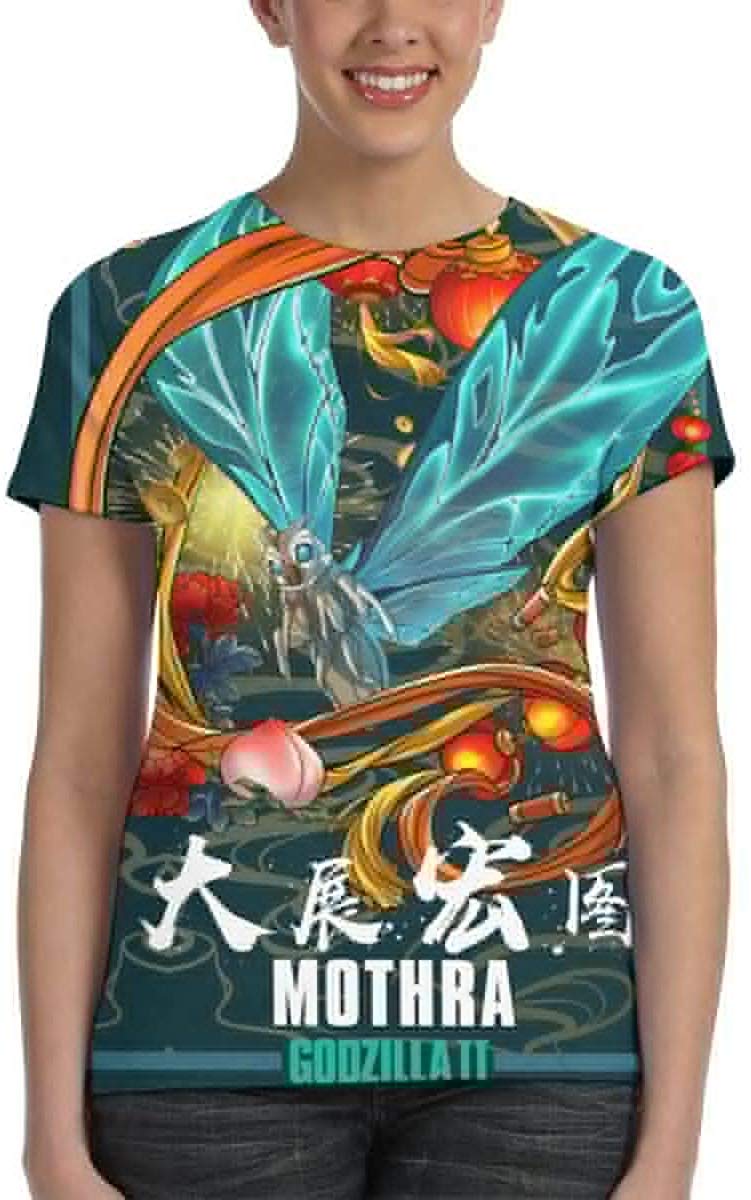 Womens God Zilla 2 King of Monsters 3D Printed Short Sleeves Shirt Godzi45