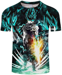 Goku Vegeta DBZ Dragon Ball Super Saiyan Shirt for Men Kid Adult Teen,Last Anime 3D Print Short Sleeve T Shirt Goku 1