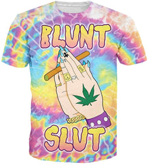Summer Fashion Women Men Printed Short Sleeve Tee Tops T Shirts Weed Leaf