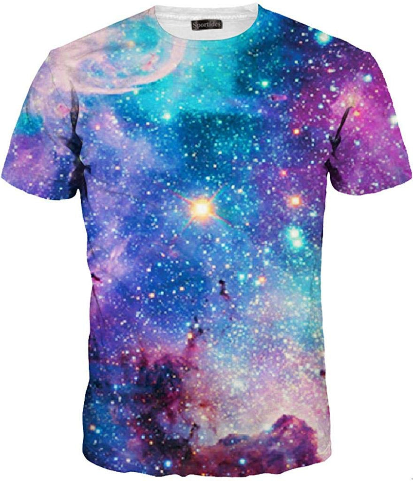 Unisex Men Women Casual 3D Printed Short Sleeves Couple T Shirt Tee LYT001 Lyt025 multicolor