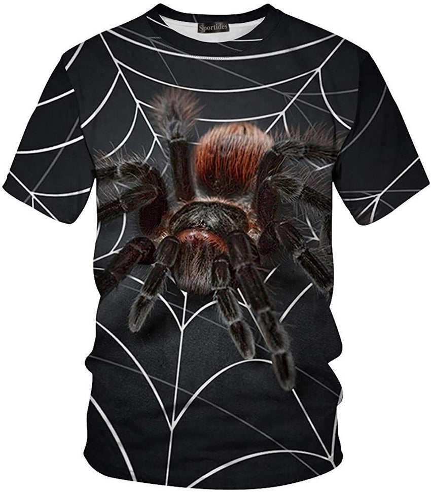 Unisex Men Women Casual 3D Printed Short Sleeves Couple T Shirt Tee LYT001 Lyt014 black
