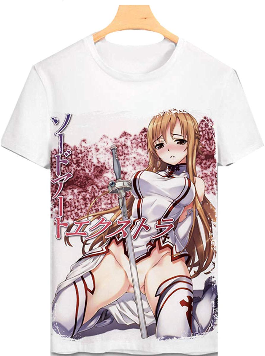Anime Sword Art T Shirt Hentai T Shirt 3D Print Sexy T Shirt Cosplay Shirt Nature