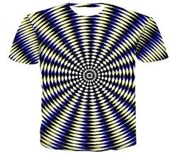 Men's T Shirt Casual Short Sleeve 0 Collar Fashion Fun Print 3D T Shirt Dz 026
