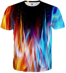 Unisex Casual 3D Printed T Shirts Short Sleeve Tops Tees Style 2