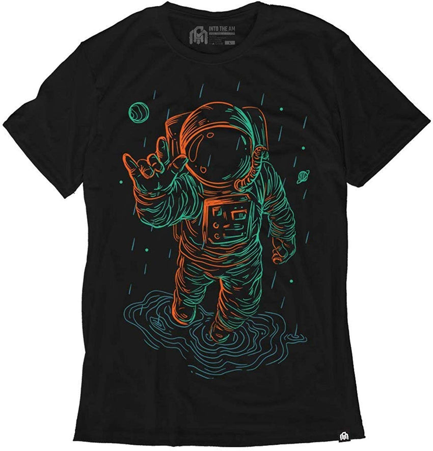 Men's Casual Short Sleeve Graphic Tee Shirts Universal Love Glow