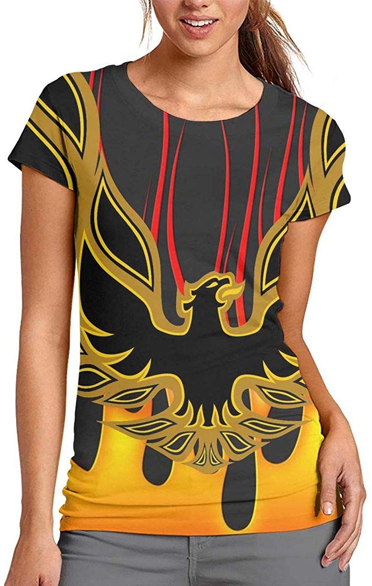 Pontiac Trans Am Firebird Womens Short Sleeve 3D Print Tee Shirts 3D Top T Shirt Black1