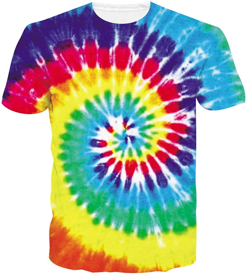 Unisex 3D Printed Funny T Shirts Casual Cool Summer Short Sleeve Tees 2019 Tie Dye