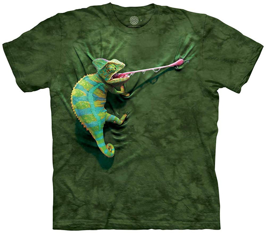 Climbing Chameleon T shirt Green