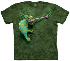 Climbing Chameleon T shirt Green