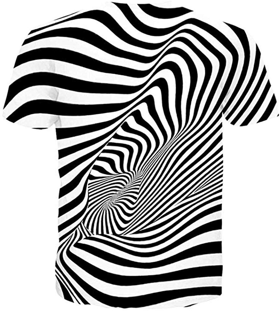 Unisex 3D Novelty Tshirts Men Graphic Funny Tees Printed Crewneck Short Sleeve Summer Top T Shirts Zebra Eddy