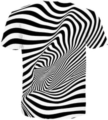 Unisex 3D Novelty Tshirts Men Graphic Funny Tees Printed Crewneck Short Sleeve Summer Top T Shirts Zebra Eddy