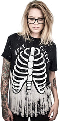 Street Style UFO Alien 3D Digital Print T Shirt Ribs