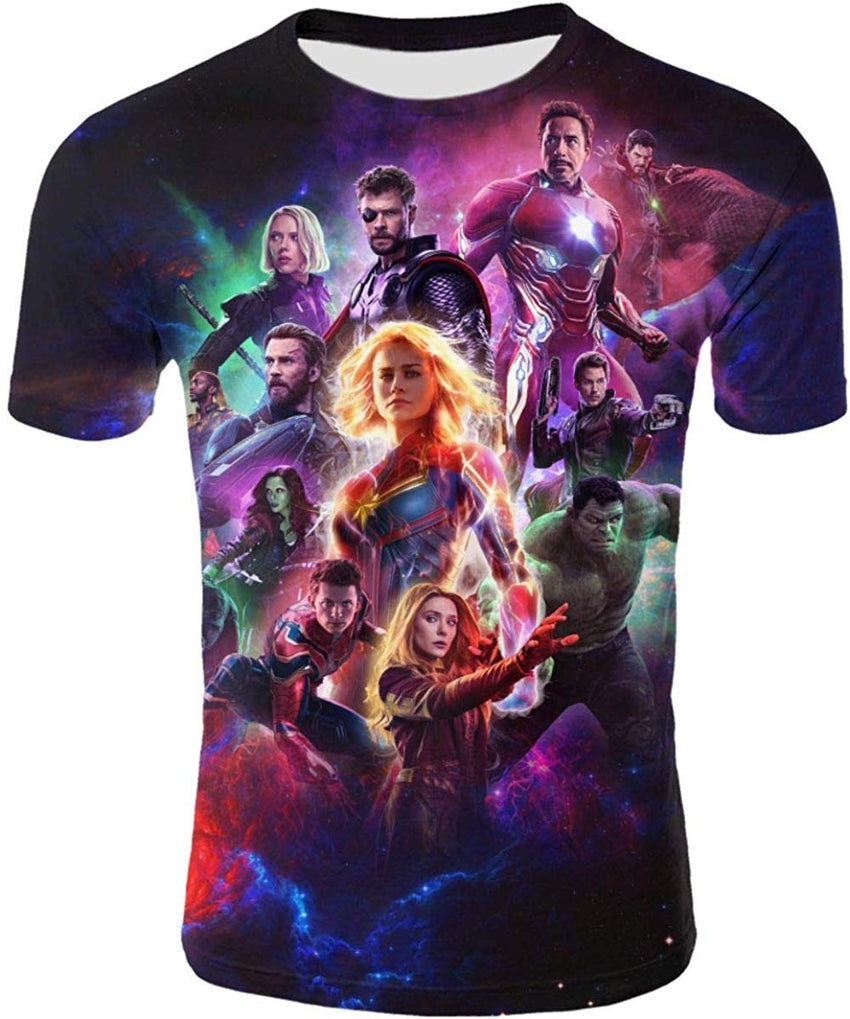 Mens 3D Avenger's Endgame Commemorate T Shirt Avstee32