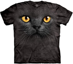 Big Face T shirt Black Cat Black