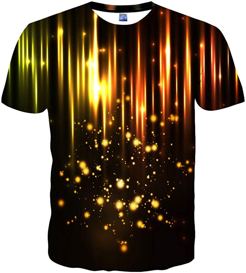 Unisex 3D Printed Short Sleeve Top T Shirts Brown17