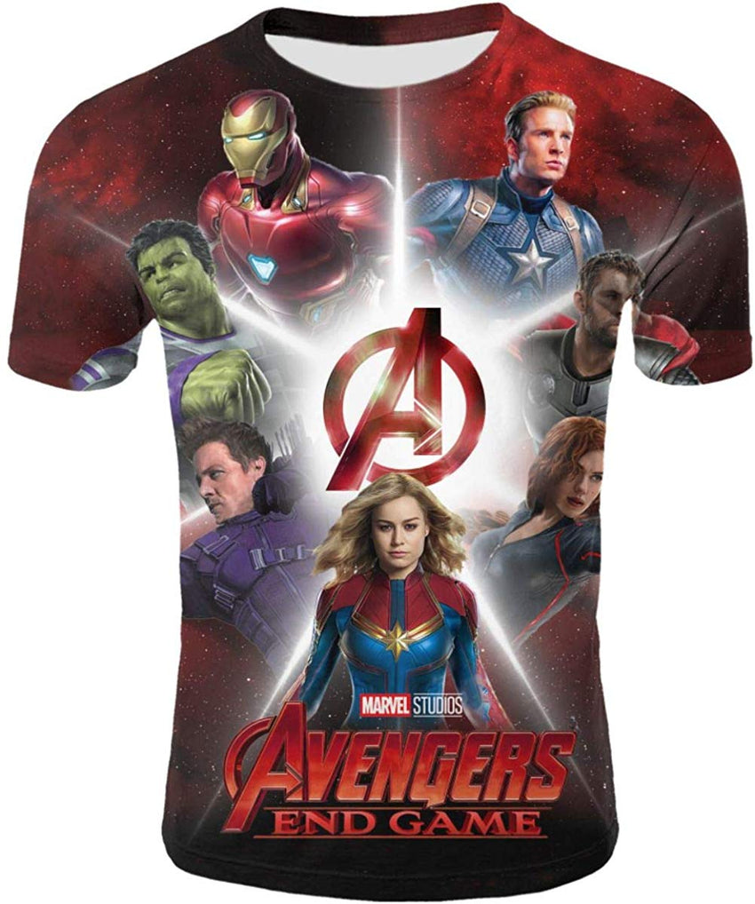 Mens 3D Avenger's Endgame Commemorate T Shirt Avstee28