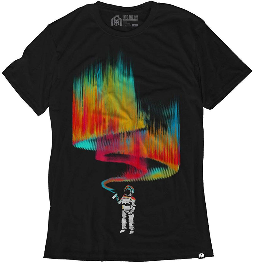 Men's Casual Short Sleeve Graphic Tee Shirts Space Vandal