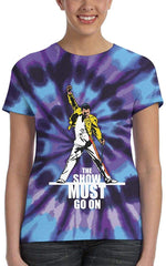 Freddie Mercury Queen Rock Band Women's 3D Tie Dye T Shirt Bohemian Rhapsody T Shirt Tie Dye 8
