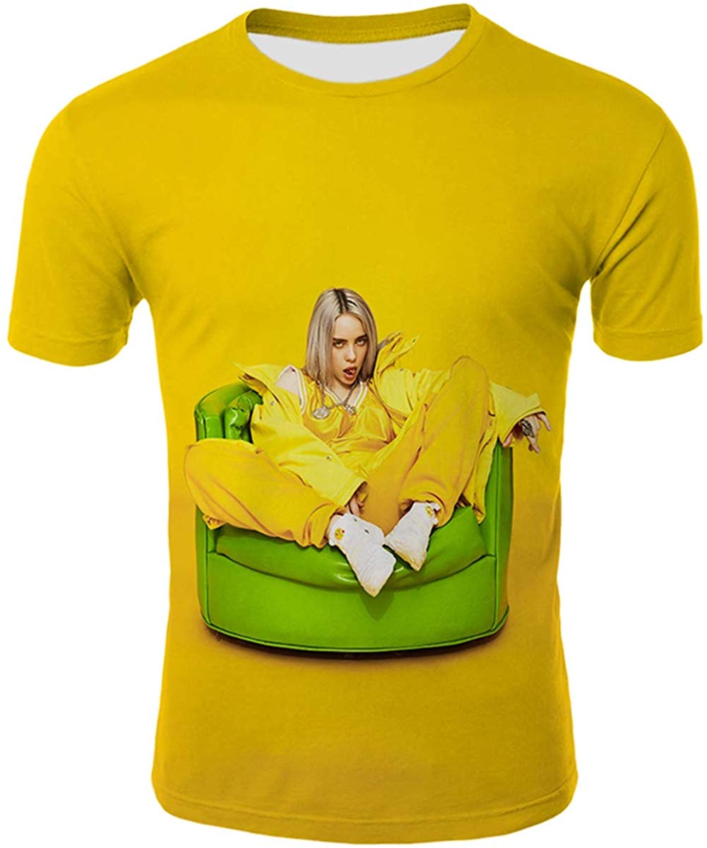 Womens 3D Printed T Shirt Casual Tees for Music Fans Be 13