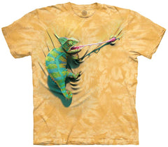 Climbing Chameleon T shirt Yellow