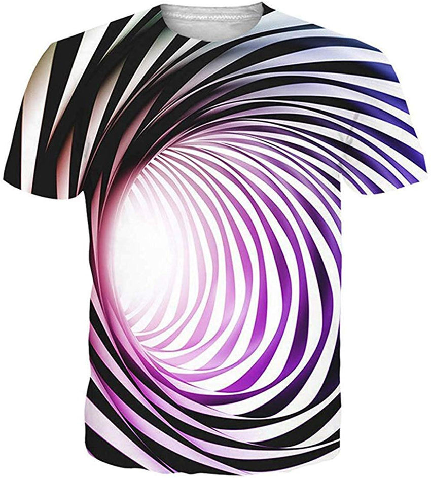 Fashion Mens 3D Digital Printed Design Pattern T Shirts Top Tees Fish
