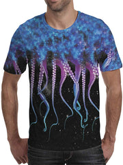 Unisex 3D Printed Tie Dye Creative Funny Summer Casual Short Sleeve T Shirts Tees T03323
