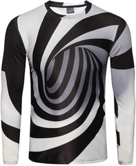Unisex Casual Long Sleeve All Over Print T Shirt Ag006 22