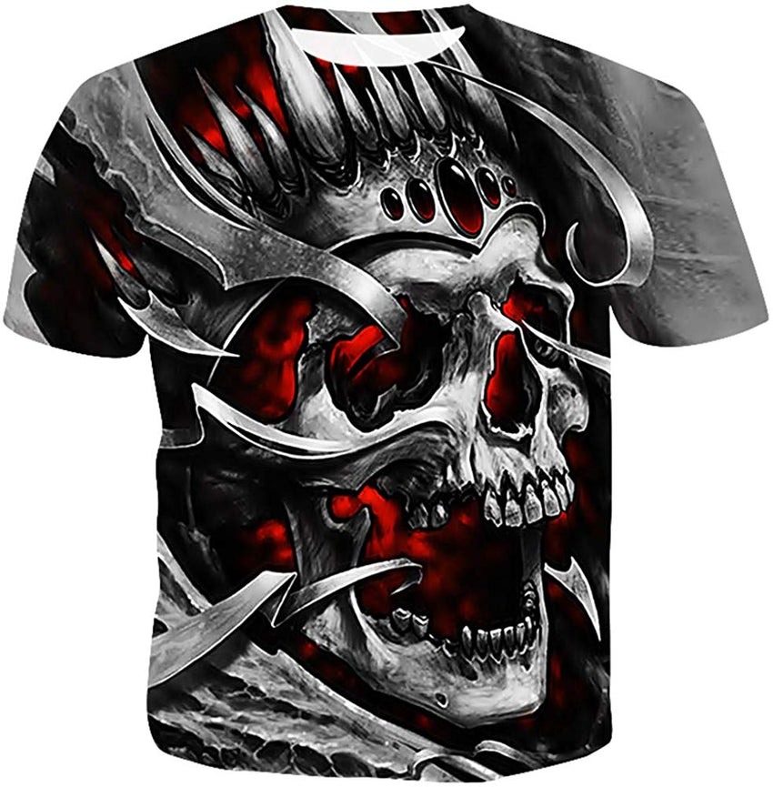 Unisex Casual Cool 3D T Shirts Summer Fashion Shirts Skull 4