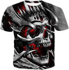 Unisex Casual Cool 3D T Shirts Summer Fashion Shirts Skull 4