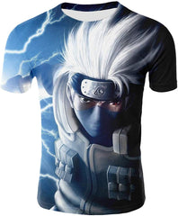 Unisex 3D Anime Naruto Printed Short Sleeve T Shirts Creative 3D Print Anime Tees Color 11