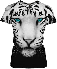 Unisex Men Women Casual 3D Printed Short Sleeves Couple T Shirt Tee LYT001 Lyt002 black