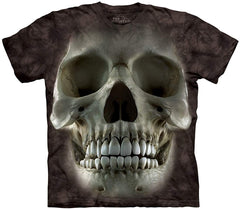 Big Face T shirt Skull T Shirt Black