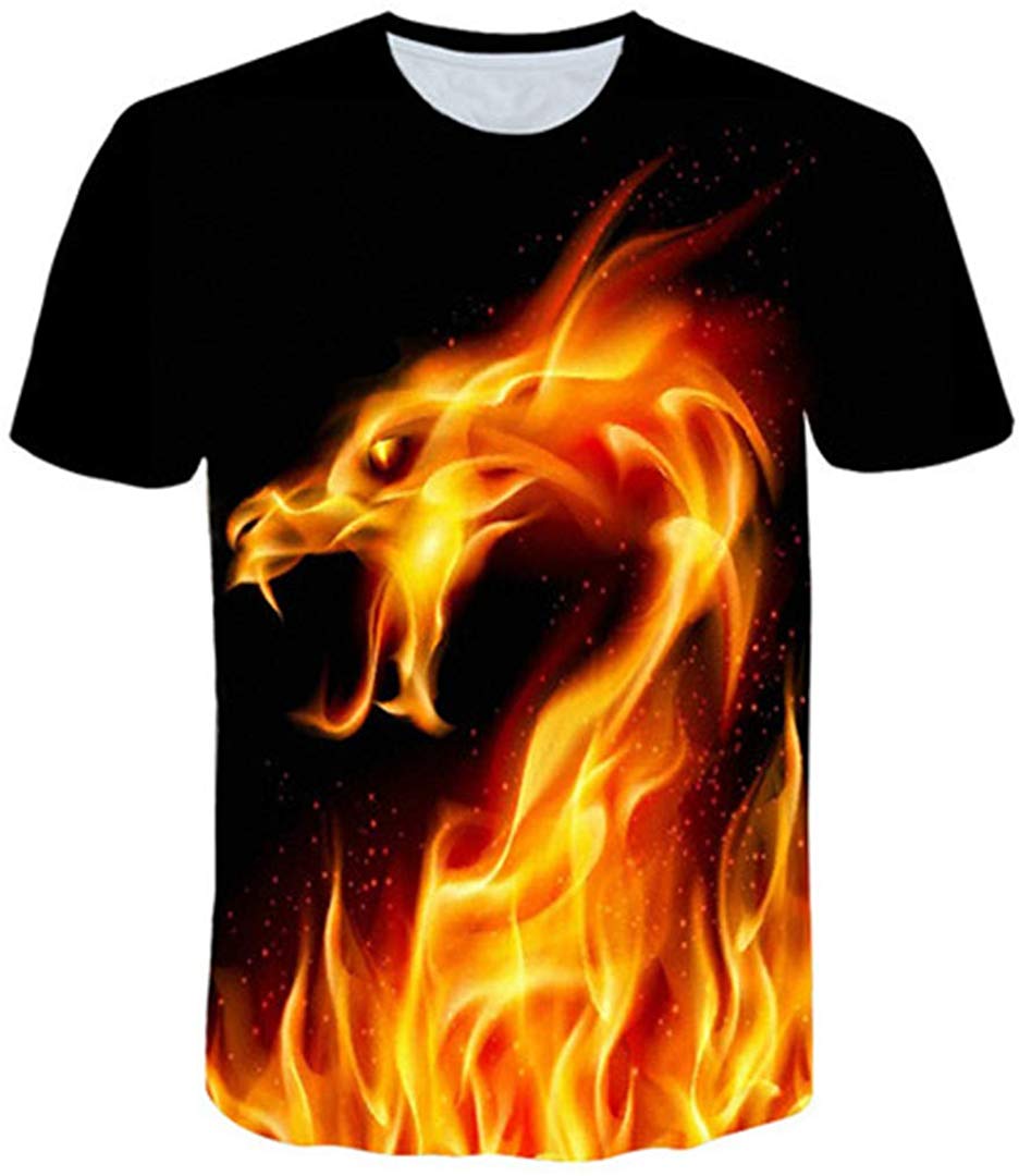 Summer Men's Clothing O Neck Clock Jacket Beer Short Sleeved 3D T Shirt Large Size 5XL Tx146
