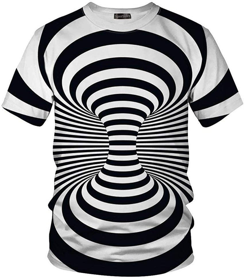Unisex Men Women Casual 3D Printed Short Sleeves Couple T Shirt Tee LYT001 Lyt005 white