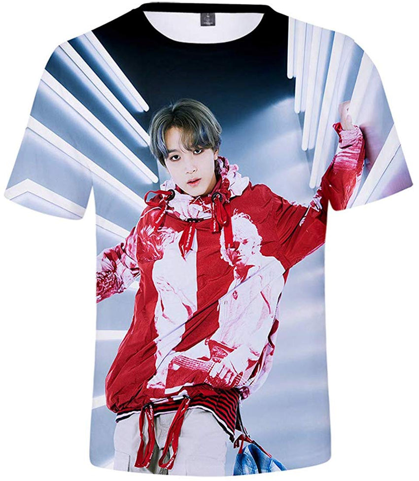 Kpop NCT 127 T Shirt New Album WE are Superhuman 3D Printing Shirt Johnny Haechan Jungwoo Tee for Womens Mens Nct 127 b