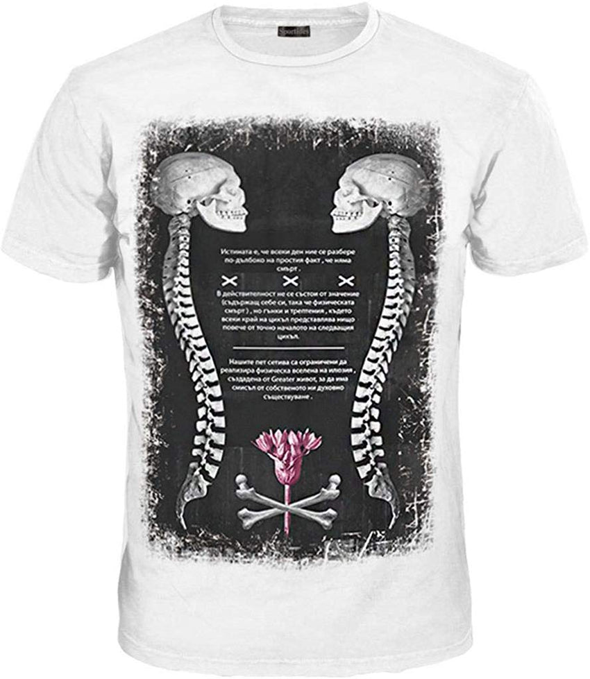 Unisex Men Women Realistic 3D Digital Print Couples Short Sleeve T Shirts Casual Tees LYT091 Lyt104 white