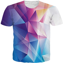 Unisex Personalized Novelty 3D Printed T Shirts Short Sleeve Tops Tees Geometric 2