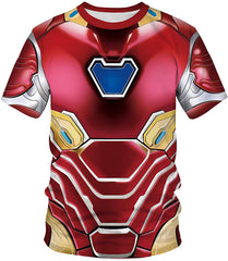 Men's Novelty T Shirt 3D Animal Patterns Short Sleeves s Iron Man 1