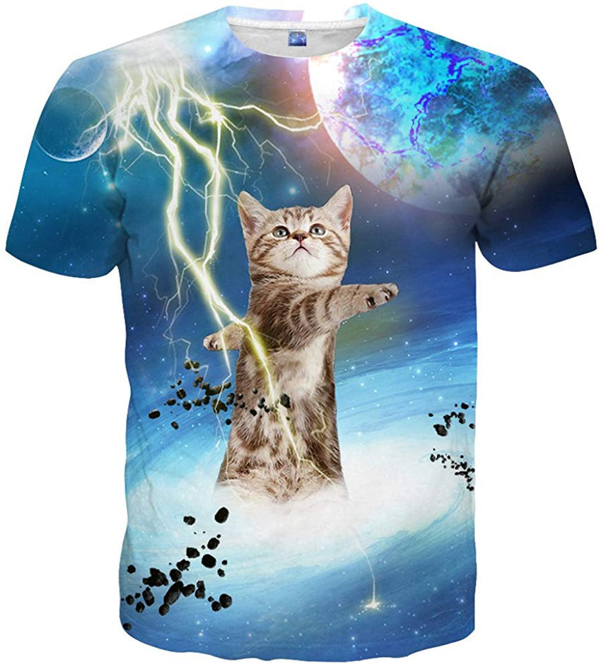 Unisex 3D Colorful Print Graphic Tee Shirts for Men Women and Teens Style 53