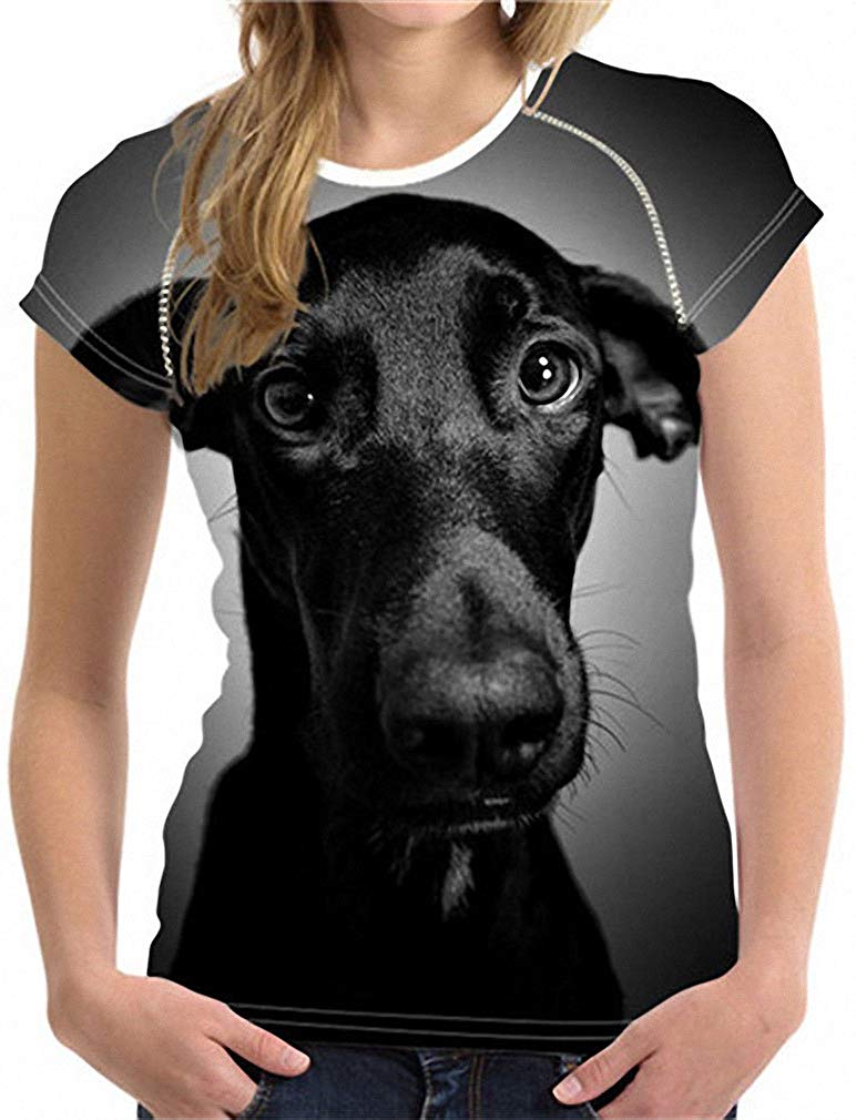 Unisex 3D Printed T Shirt Dark Grey Italian Greyhound Dog O Neck Animal Tops Y0817bv
